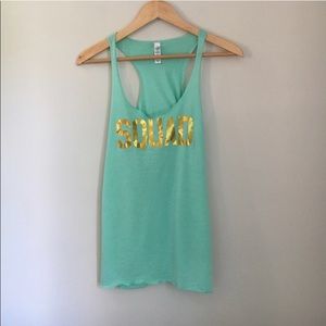 🎀Bella Flowy Green Squad Tank Size Small